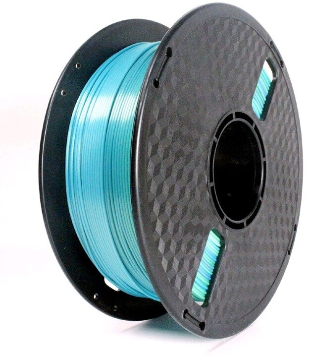 Gembird tisková struna (filament), PLA, 1,75mm, 1kg, modrá/zelená_869707968