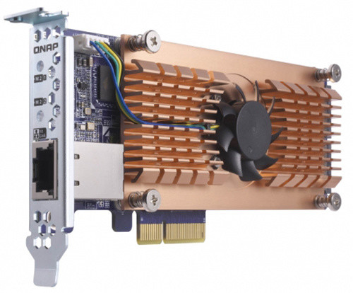 QNAP QM2-2P10G1T - Duální SSD M.2 2280 pro rozhraní PCIe a jednoportová rozšiřující karta sítě 10GbE_642338044