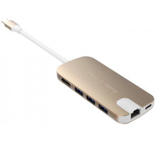 Gmobi Multi-port USB-C Hub HDMI a Ethernet, zlatá_2124858784