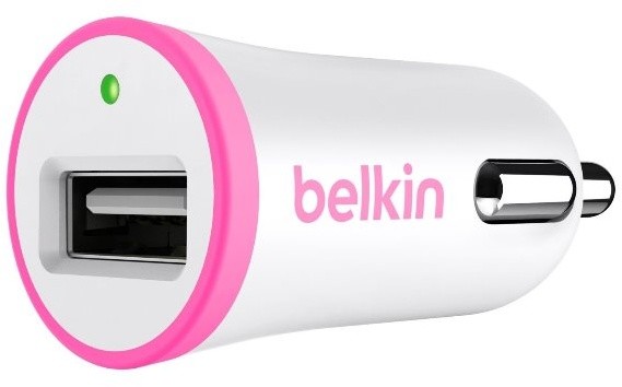 Belkin, univerzální micro nabíječka do auta 5V/1A, růžová_1064184992