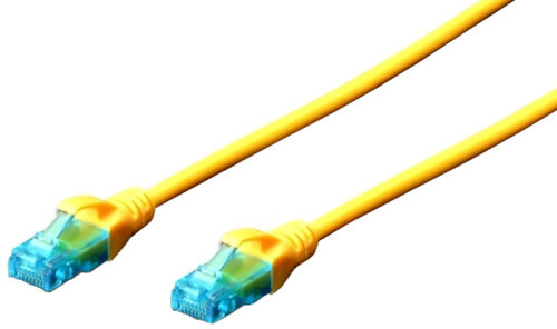 Digitus Ecoline Patch Cable, UTP, CAT 5e, AWG 26/7, žlutý 1m_1011468095