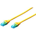 Digitus Ecoline Patch Cable, UTP, CAT 5e, AWG 26/7, žlutý 1m