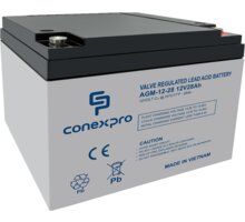 Conexpro baterie AGM-12-28, 12V/28Ah, Lifetime