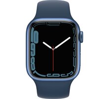 Apple Watch Series 7 GPS 41mm, Blue, Blue Sport Band Cestovní poukaz v hodnotě 100 EUR + Poukaz 200 Kč na nákup na Mall.cz + S pojištěním od Mutumutu dostanete 5 000 Kč zpět - více ZDE + O2 TV HBO a Sport Pack na dva měsíce