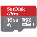 SanDisk Micro SDHC Ultra Android 16GB 80MB/s UHS-I + SD adaptér_1009043788