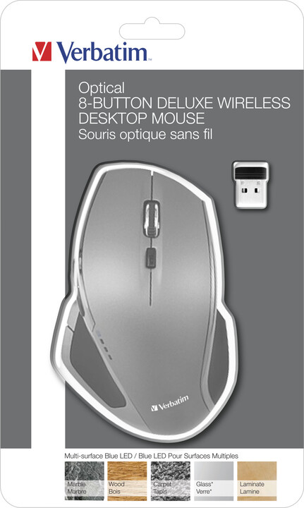 Verbatim Wireless Desktop Mouse Deluxe Blue LED, černá_1457475763