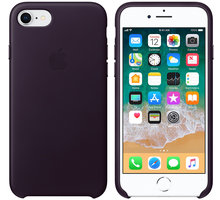 Apple kožený kryt na iPhone 8/7, lilkově fialová_1855999383