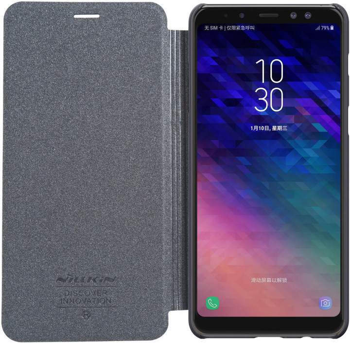 Nillkin Sparkle Folio pouzdro pro Samsung A730 Galaxy A8 Plus 2018, Black_784980347
