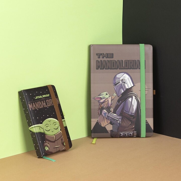 Zápisník Star Wars: The Mandalorian - Mando and the Child, bez linek, pevná vazba, A5_1673600730