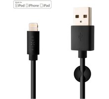 FIXED nabíjecí a datový kabel USB-A - Lightning, MFi certifikace, 1m, černá FIXD-UL-BK