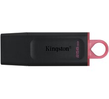 Kingston DataTraveler Exodia - 256GB, černá/červená Poukaz 200 Kč na nákup na Mall.cz + O2 TV HBO a Sport Pack na dva měsíce