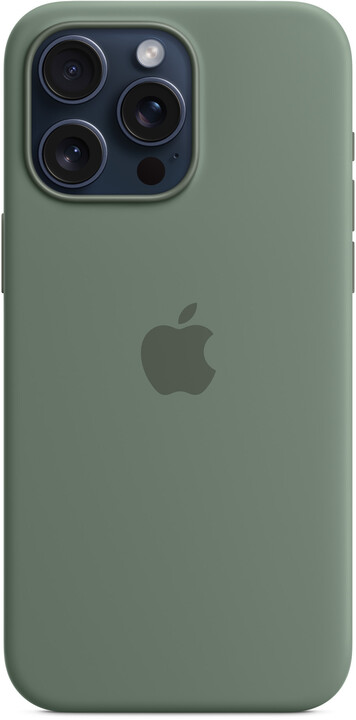 Apple Silikonový kryt s MagSafe pro iPhone 15 Pro Max, cypřišově zelená_57719199
