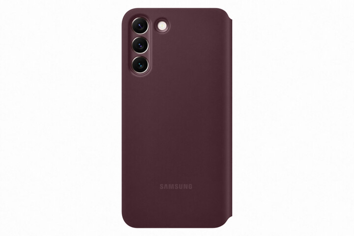 Samsung flipové pouzdro Clear View pro Galaxy S22+, červená_1815119240