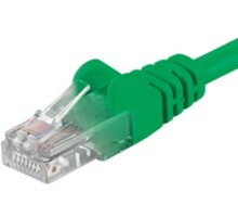 PremiumCord Patch kabel UTP RJ45-RJ45 level 5e, 0.5m, zelená