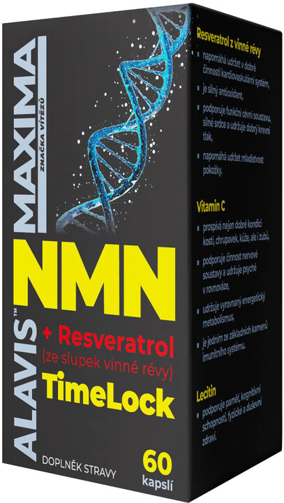 ALAVIS MAX doplněk stravy Genetics TimeLock NMN, 60 kapslí_114677240
