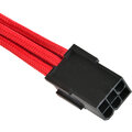 SilverStone prodloužení napájení 1 x 6pin na PCI-E 6pin 300mm, červená_424174222