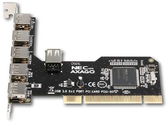 AXAGON PCIU-60 PCI karta 5+2x USB2.0_831181388