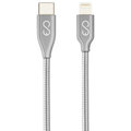 EPICO metallic USB-C kabel s lightning konektorem, 1,2m, stříbrný_267934383