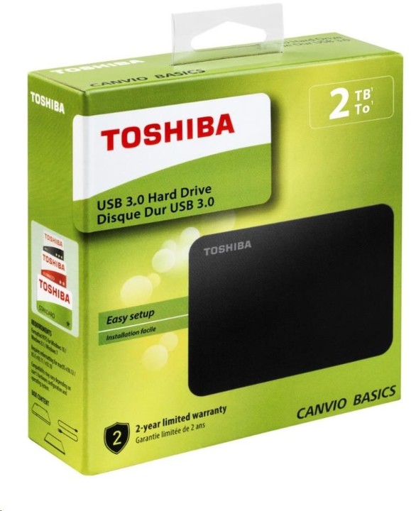 Toshiba Canvio Basics - 2TB, černá_1225779173