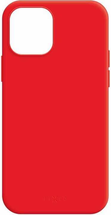 FIXED tvrzený silikonový kryt MagFlow pro iPhone 12 mini, kompatibilní s MagSafe, červená_1445710419