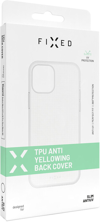 FIXED TPU gelové pouzdro Slim AntiUV pro Apple iPhone 13 Pro, čirá_1575016295