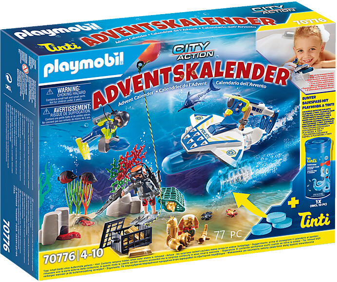 Playmobil Christmas 70776 Adventní kalendář &quot;Zábava ve vodě - Nasazení policejních potápěčů&quot;_2146276461
