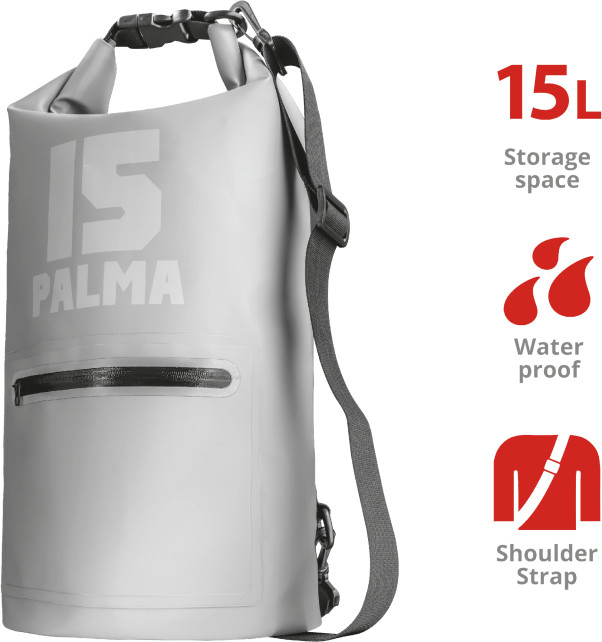 Trust Palma Waterproof Bag (15L), šedá_413924026