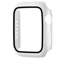 COTEetCI polykarbonátové pouzdro s ochranou displeje pro Apple Watch 7 41mm, bílá