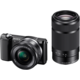Sony Alpha 5000 + 16-50mm + 55-210mm, černá