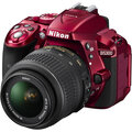 Nikon D5300 + 18-55 VR AF-P, červená