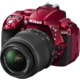 Nikon D5300 + 18-55 VR AF-P, červená