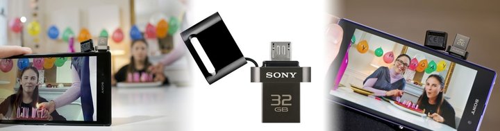 Sony Micro Vault OTG SA3 Duo - 64GB, bílá_450682995