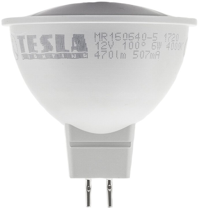 TESLA LED žárovka GU5,3 MR16, 6W, 4000K, denní bílá_979969389