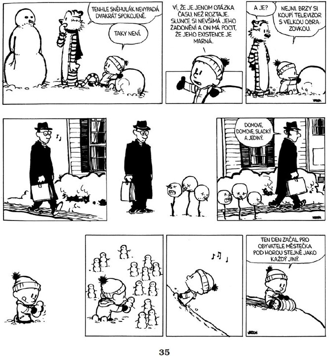 Komiks Calvin a Hobbes: Lidožravá šílená kočka z džungle, 9.díl_975095895