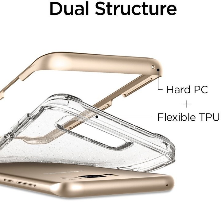 Spigen Neo Hybrid Crystal pro Samsung Galaxy S8, glitter gold_1511577459