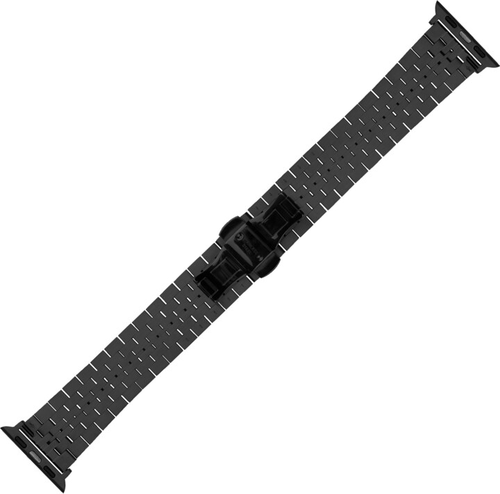 COTEetCI ocelový pásek Excellence pro Apple Watch 42 / 44mm / 45mm, černá_1920561359