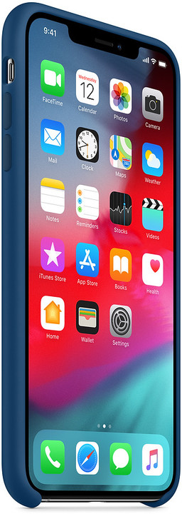 Apple silikonový kryt na iPhone XS Max, podvečerně modrá_805565290