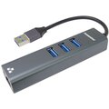 PremiumCord adaptér USB3.0 -&gt; LAN RJ45 ETHERNET 10/100/1000 MBIT + 3x USB3.0 port_1525205081