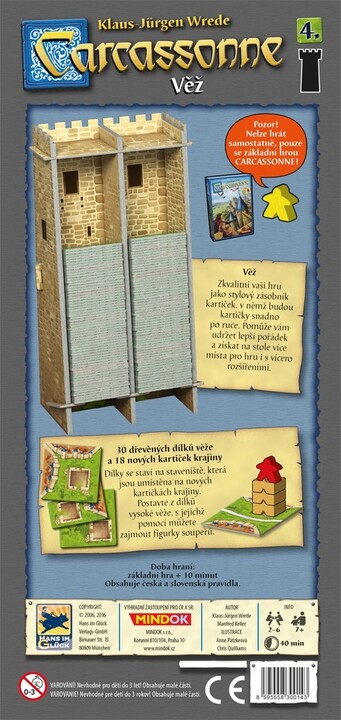 Desková hra Mindok Carcassonne - Věž, 4.rozšíření_889616616