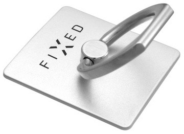 FIXED Ring prstýnek se stojánkem a držákem pro mobilní telefony, stříbrný_380486401