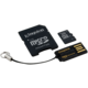 Kingston Micro SDHC 8GB Class 4 + SD adaptér + USB čtečka
