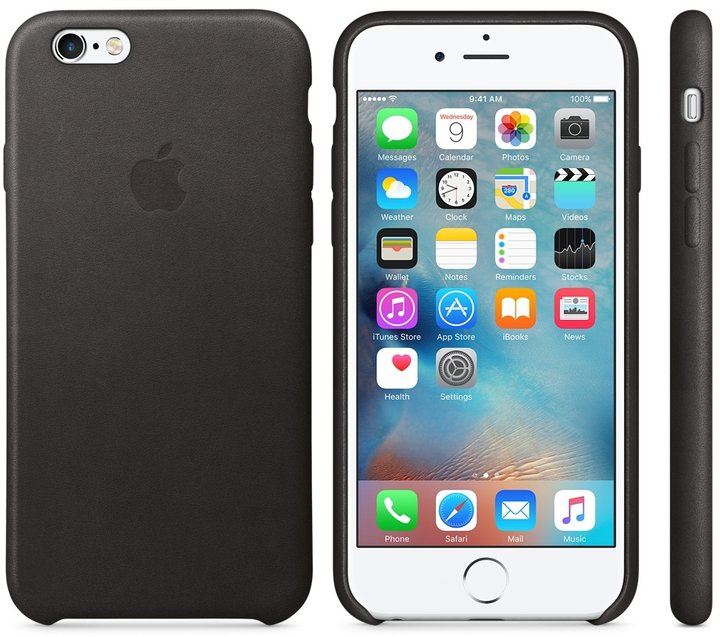 Apple iPhone 6 / 6s Leather Case, černá_749483392