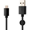 FIXED dlouhý datový a nabíjecí kabel s konektorem USB-C, USB 2.0, 2 metry, 3A, černá