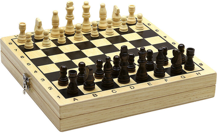 Desková hra Jeujura - Šachy a dáma v boxu, dřevěné_826162203