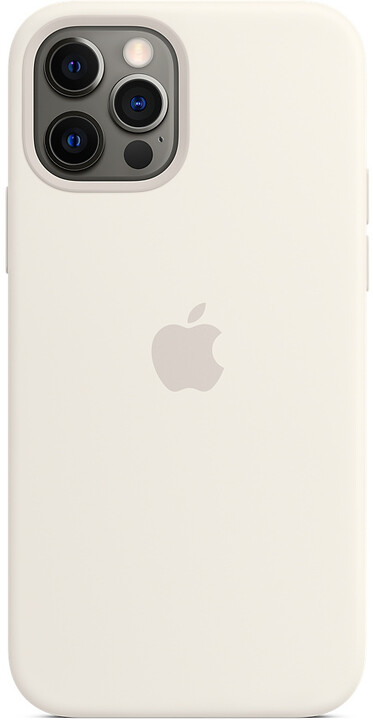 Apple silikonový kryt s MagSafe pro iPhone 12/12 Pro, bílá_34140255