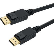 PremiumCord DisplayPort 1.3 propojovací kabel M/M, zlacené konektory, 2m kport5-02