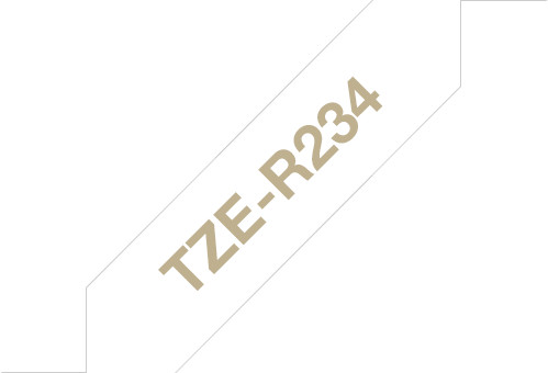 Brother TZE-R234 bílá / zlatá, 12 mm, 4m_773734526