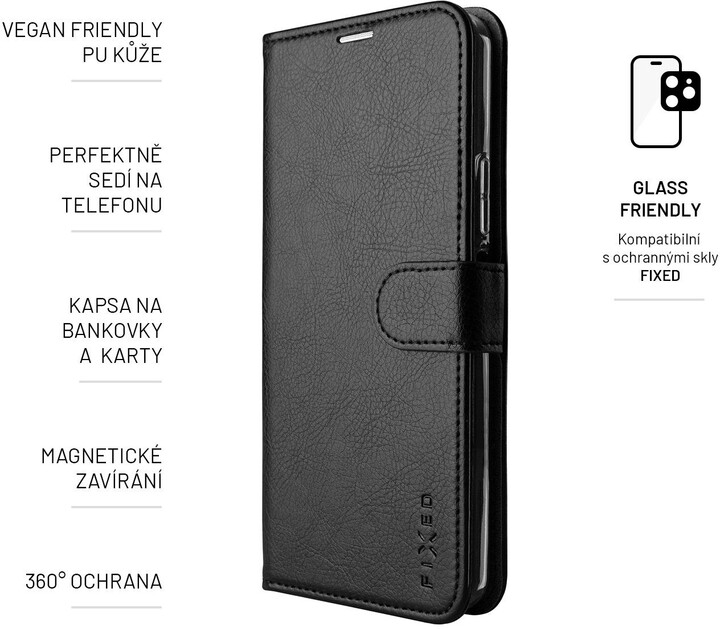FIXED pouzdro typu kniha Opus pro Samsung Galaxy S23 Ultra, černá_1678910052