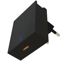 SWISSTEN síťový adaptér, USB-C, PD 3.0, 18W, černá