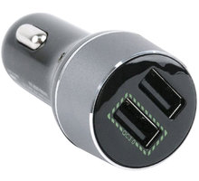 Gembird Quick Charge 3.0 autonabíječka s 2x USB, 2.1A EG-U2QC3-CAR-01